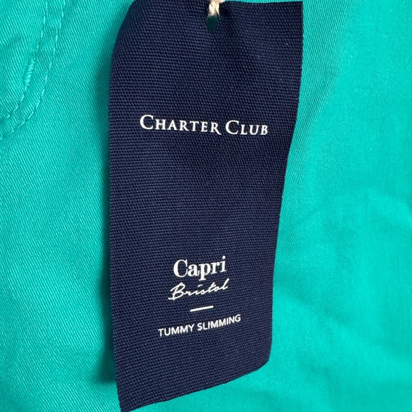 Charter Club Turquoise Bristol Capris - Picture 5 of 8